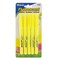 BAZIC Pen Style Fluorescent Highlighter Yellow w/ Pocket Clip (5/Pk)